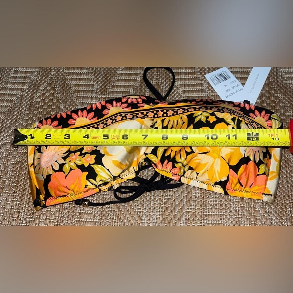 Sunshine 79 Women's Flow Pow Bandeau Bra Swimsuit Top, Size 10, NWT - Picture 8 of 9